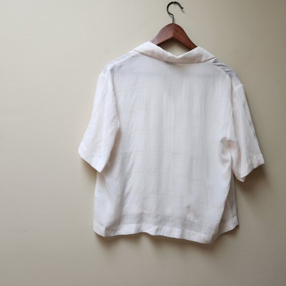 Frank And Oak white button blouse / S - Picture 5 of 5